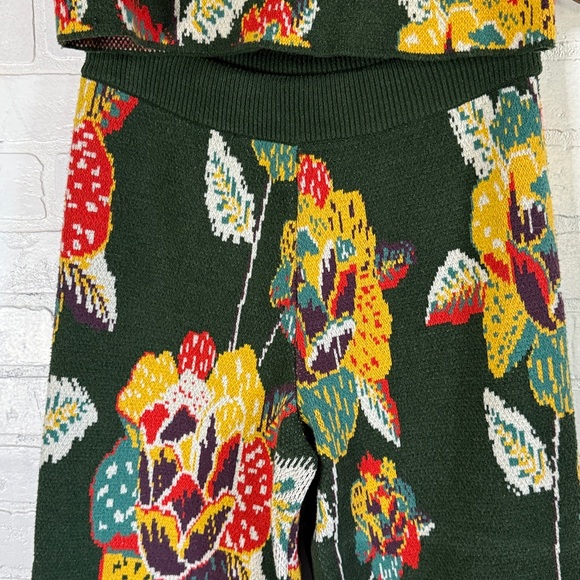 Farm Rio Anthropologie Margarita Floral Sweater Set Sz. XSMALL Petite - Picture 12 of 17